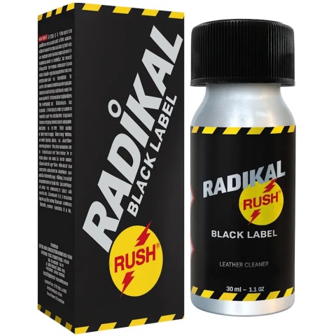 Poppers Rush Radikal Black Label w aluminiowej butelce 30ml