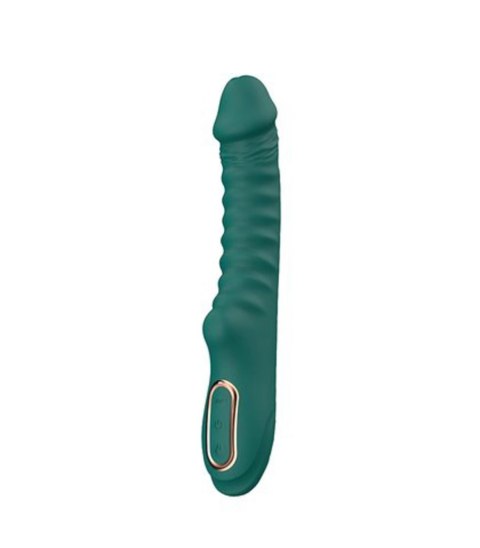 Enyalius Ribbed Silicone Vibrator Green