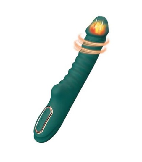 Enyalius Ribbed Silicone Vibrator Green