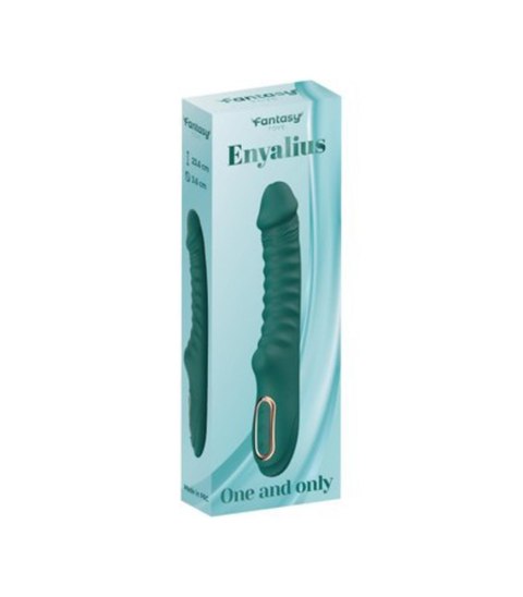 Enyalius Ribbed Silicone Vibrator Green