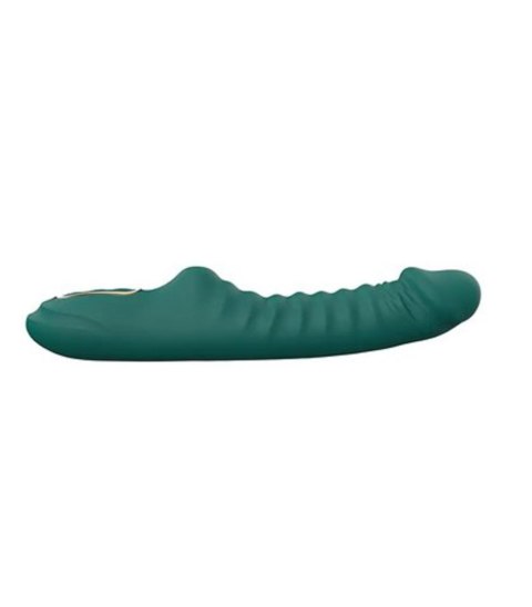 Enyalius Ribbed Silicone Vibrator Green