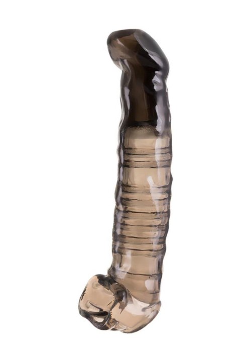 Sleeve ToyFa Xlover, to increase size, TPE, black,transparent , 22,5 cm