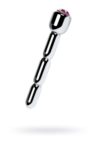 Urethral plug TOYFA Metal, with gem, average, silver