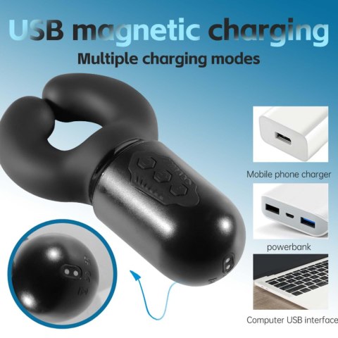 CARL Penis Massager - Dual Action Clamp Vibrator
