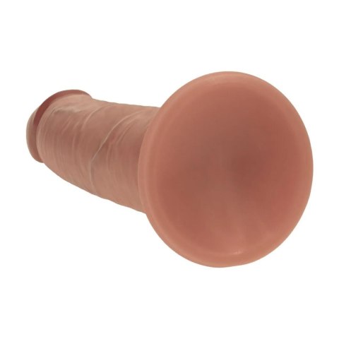 Dual Density Silicone Realistic Sliding Skin Dildo - 8" / 20,5 cm - Tan